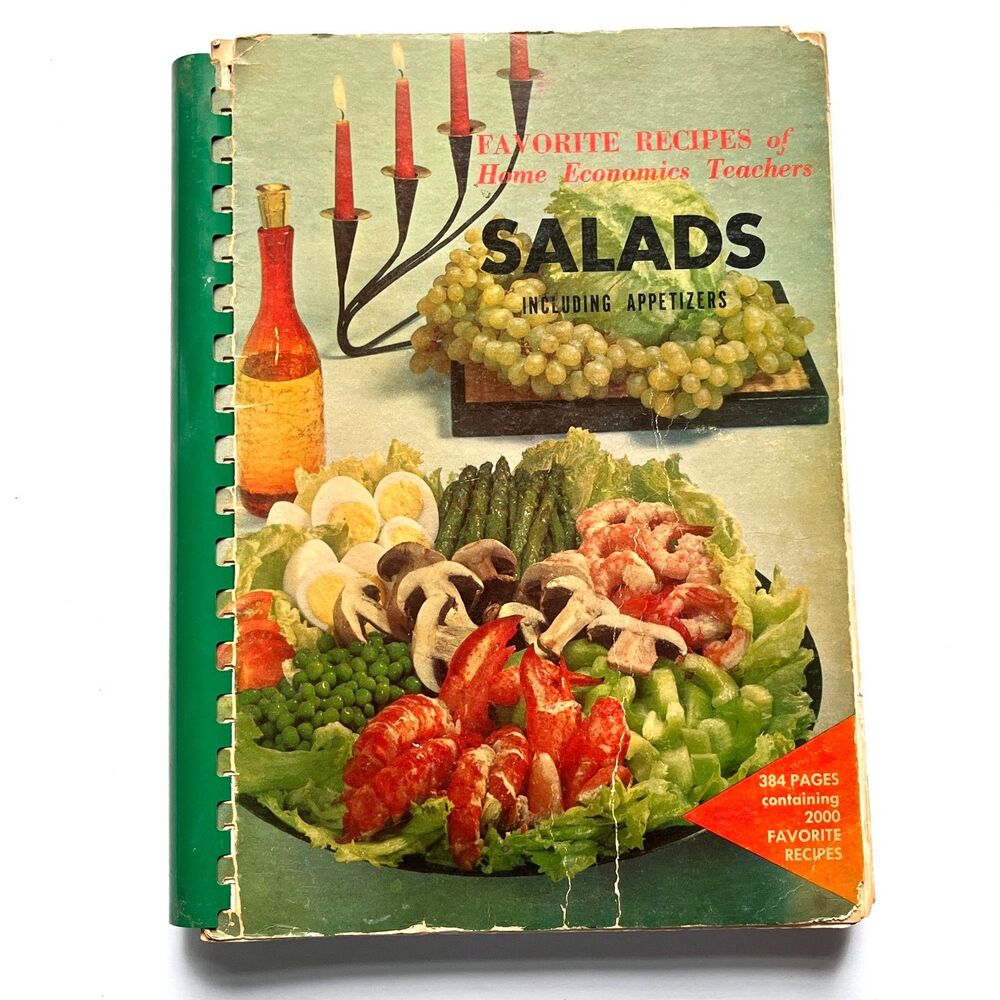 Favorite Home Economics Teachers SALADS Cookbook Vintage 1964